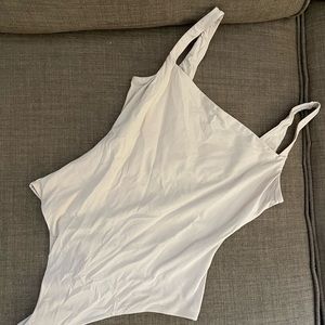Skims clay square bodysuit. Size small